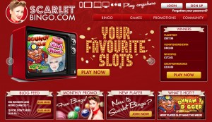 Scarlet Bingo homepage