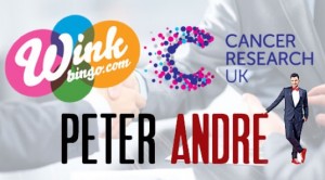 Wink Bingo Peter Andre cancer research