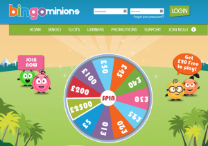 Jumpman Gaming Present Bingo Minions 