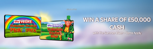 Win A Share Of £50K With Sky Vegas And Sky Bingo This June