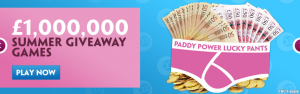 Paddy Power Bingo Million Pound Giveaway