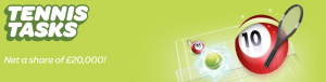 Play Tennis Tasks At Sun Bingo For A Share Of The Huge Jackpot Giveaway