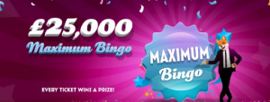 Play Maximum Bingo At Foxy Bingo To Win A Share Of £25,000