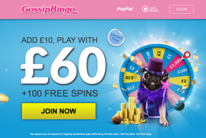 New, Limited Time Sign Up offer at Gossip Bingo