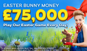 Easter Bunny Money at Gossip Bingo